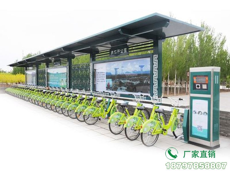 辽阳县城市中心智能共享单车候车棚