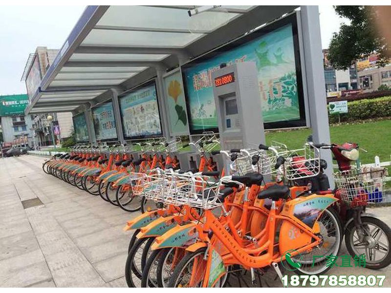 青山城市中心智能共享单车候车棚